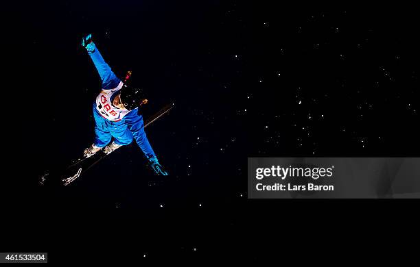 Sabrina Guerin of Canada competes during Ladies' Aerials Qualification ahead of the FIS Freestyle Ski and Snowboard World Championships on January...