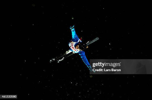 Sabrina Guerin of Canada competes during Ladies' Aerials Qualification ahead of the FIS Freestyle Ski and Snowboard World Championships on January...