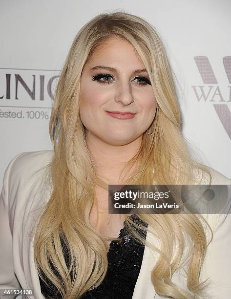 Singer Meghan Trainor attends the record release party for her debut album "Title" at Warwick on January 13, 2015 in Hollywood, California.