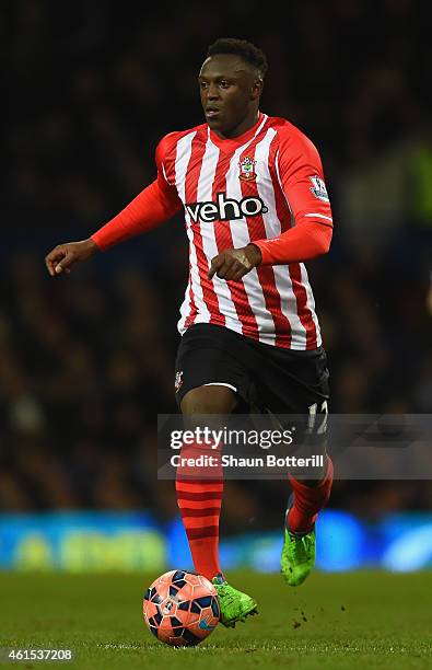 Victor Wanyama of Southampton in action during the FA Cup Third Round Replay match between Ipswich and Southampton at Portman Road on January 14,...