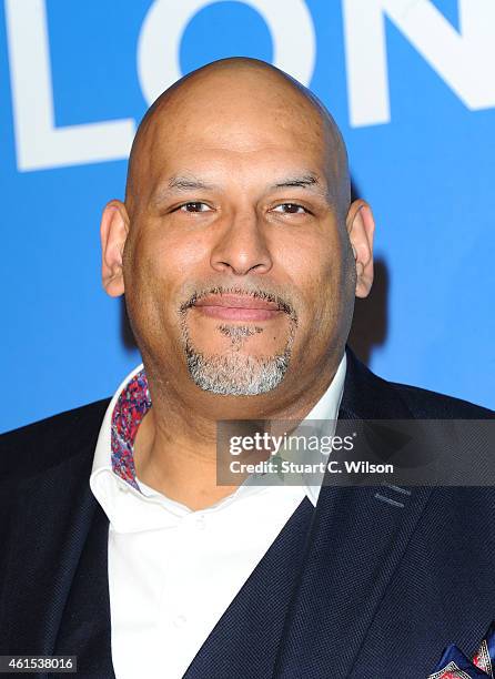 John Amaechi attends the NBA Global Games London 2015 Tip Off Party at Millbank Tower on January 14, 2015 in London, England.