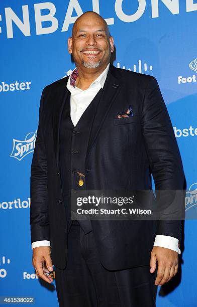 John Amaechi attends the NBA Global Games London 2015 Tip Off Party at Millbank Tower on January 14, 2015 in London, England.