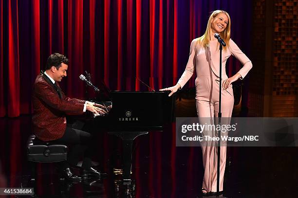 Gwyneth Paltrow Visits "The Tonight Show Starring Jimmy Fallon" at Rockefeller Center on January 14, 2015 in New York City.