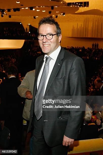 Martin Hirsch attends the Philharmonie De Paris Symphonic Concert Hall opening party on January 14, 2015 in Paris, France.