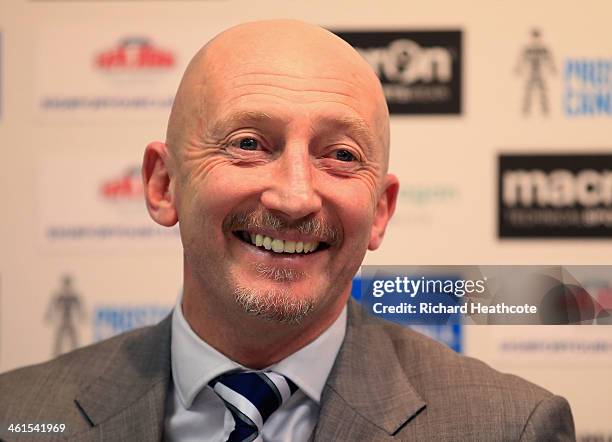 Ian Holloway talks to the media during a press conference to announce him as the new Millwall manager at The Den on January 9, 2014 in London,...