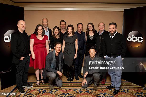 Marvel's Agent Carter" - The cast and executive producers of "Marvel's Agent Carter" at Disney | Walt Disney Television via Getty Images Television...
