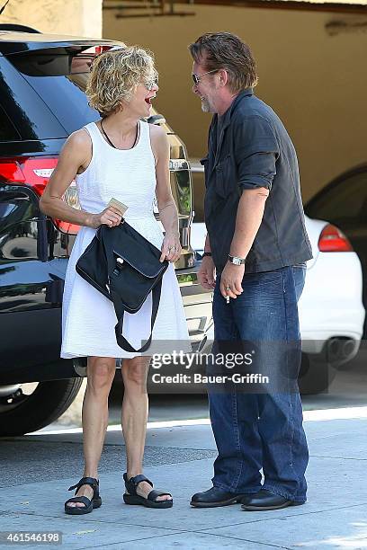 Meg Ryan and John Mellencamp are seen on July 26, 2012 in Los Angeles, California.