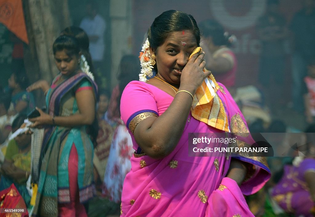 INDIA-RELIGION-FESTIVAL-PONGAL