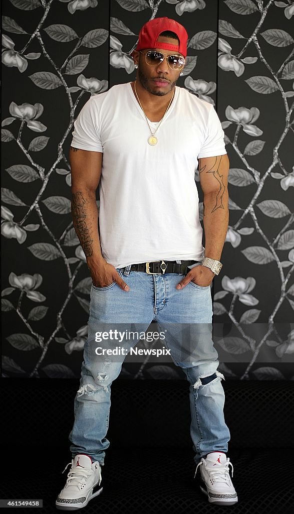 Nellly Rapper American rapper Nelly poses during a photo shoot in Sydney, New South ...
