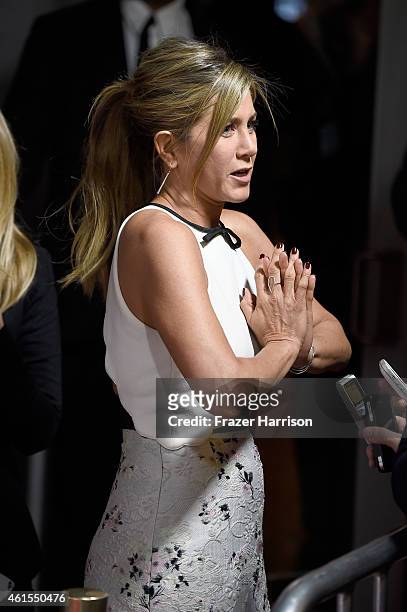 Actress Jennifer Aniston attends the premiere of Cinelou Films' 'Cake' at ArcLight Cinemas on January 14, 2015 in Hollywood, California.