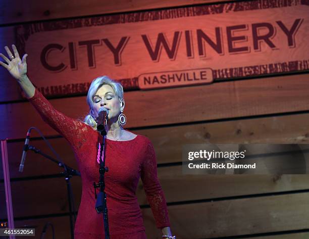 Singer/Songwriter Lorrie Morgan performs at City Winery on January 14, 2015 in Nashville, Tennessee.