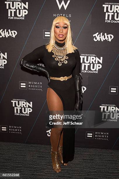 Shea Coulee attends W Hotels and Jennifer Hudson Turn It Up For Change to Benefit HRC at W Chicago-Lakeshore on January 15, 2015 in Chicago, Illinois.