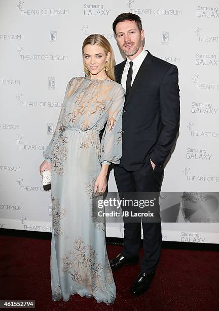 Kyle Newman and Jaime King attend the The Art Of Elysium 8th Annual Heaven Gala at Hangar 8 on January 10, 2015 in Santa Monica, California.
