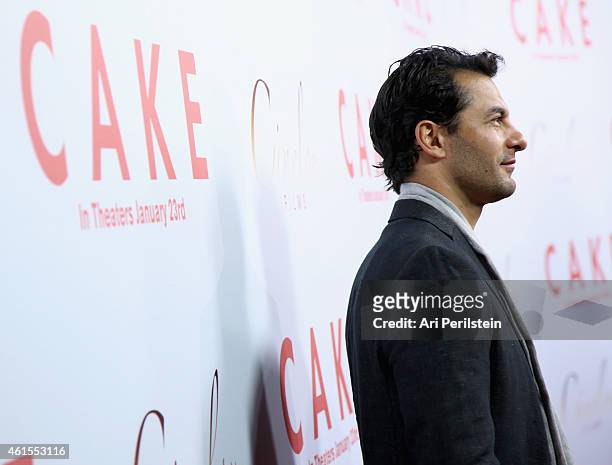 Actor Darwin Shaw attends the Los Angeles Premiere Of "CAKE" at ArcLight Hollywood on January 14, 2015 in Hollywood, California.