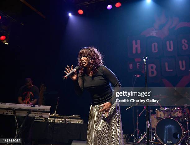 Michel'le Toussaint performs at Celebration Of Life With TV One's R&B Divas LA at House of Blues Sunset Strip on January 14, 2015 in West Hollywood,...