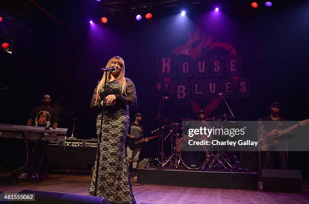 Stacy Francis performs at Celebration Of Life With TV One's R&B Divas LA at House of Blues Sunset Strip on January 14, 2015 in West Hollywood,...