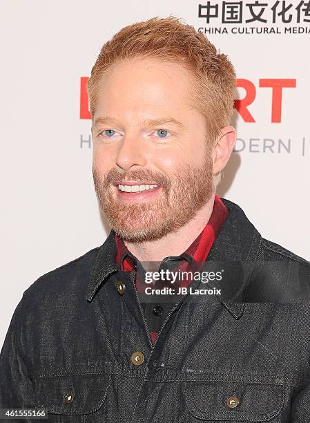 Jesse Tyler Ferguson attends the LA Art Show 2015 Opening Night Premiere Party at the Los Angeles Convention Center on January 14, 2015 in Los...