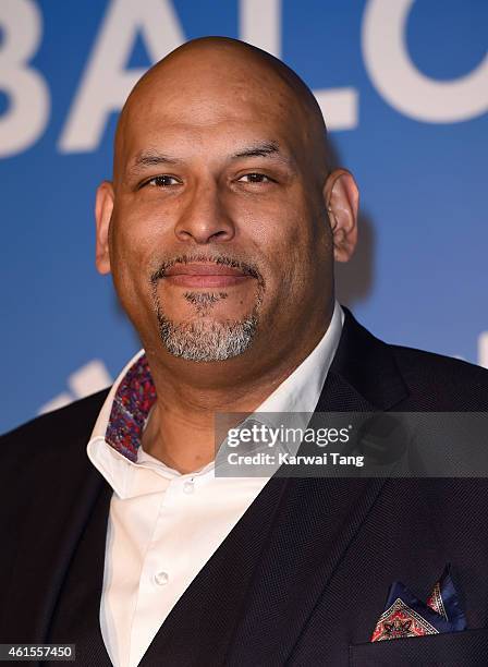 John Amaechi attends the NBA Global Games London 2015 Tip Off Party at Millbank Tower on January 14, 2015 in London, England.