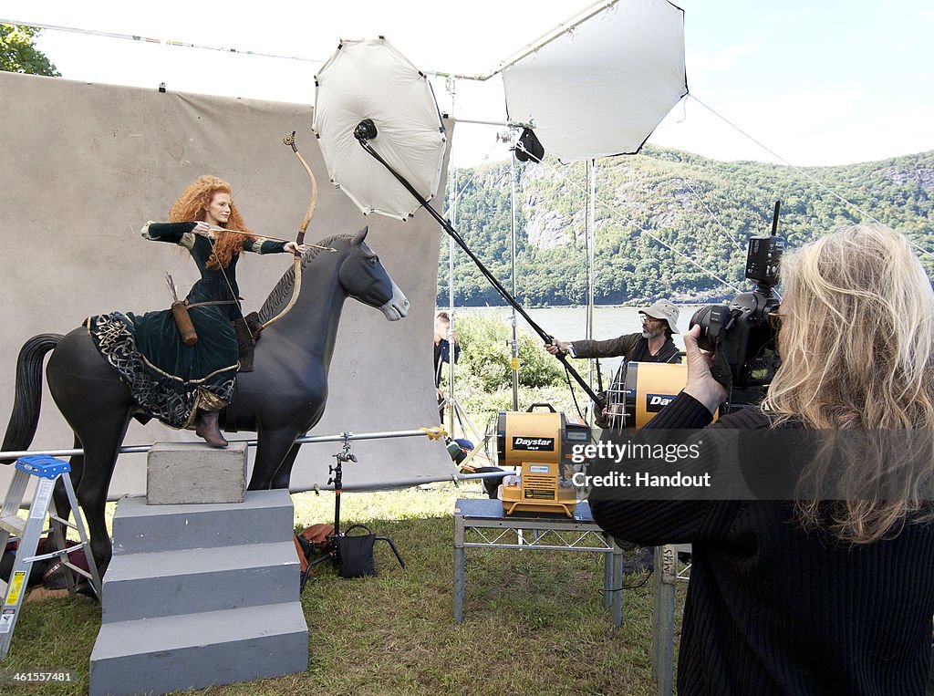 Jessica Chastain As Princess Merida In Latest Disney Dream Portrait By Annie Leibovitz For Walt Disney Parks & Resorts