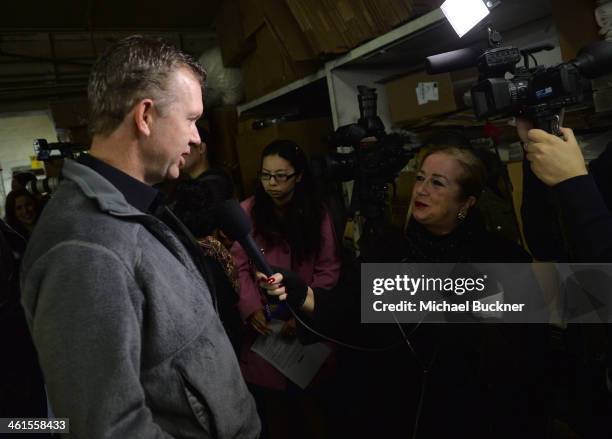 Brett Barney attends the pouring of The Actor Statuette at American Fine Arts Foundry on January 9, 2014 in Burbank, California.