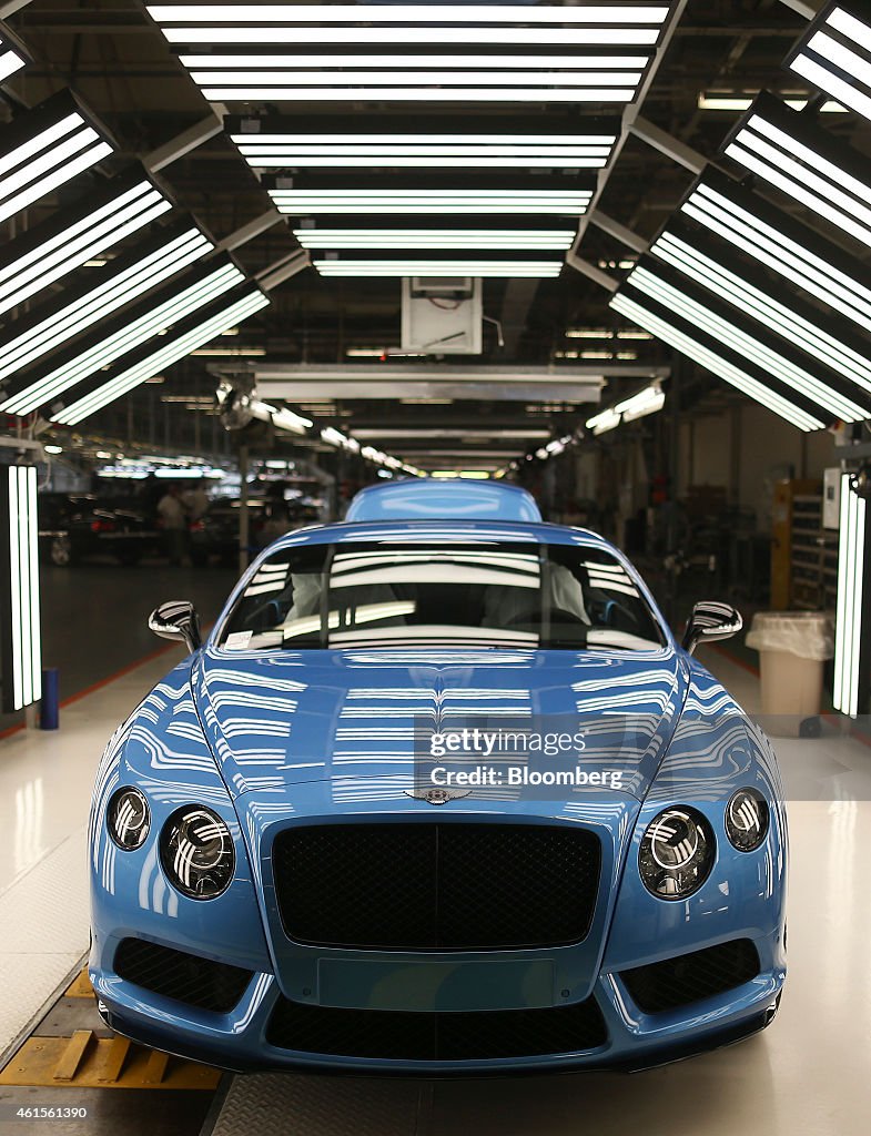 Luxury Automobile Production At Bentley Motors Ltd.'s Production Plant