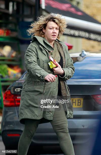 Emily Lloyd is seen for the first time since giving birth to her baby daughter, a few days before the one year anniversary of the death of her father...