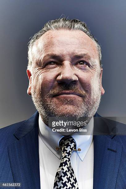 Actor Ray Winstone is photographed for Shortlist magazine on March 11, 2014 in London, England.