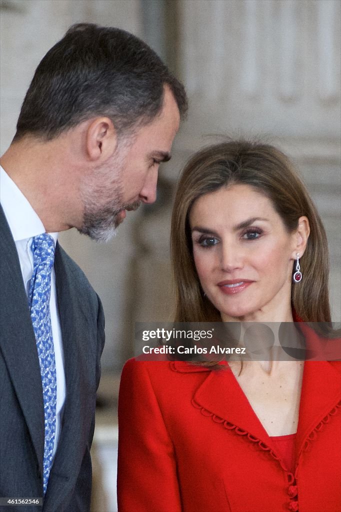 Spanish Royals Attend 'Investigation National Awards' 2014