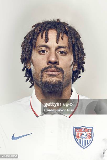 Footballer Jermain Jones is photographed for Time magazine on March 3, 2014 in Frankfurt, Germany.