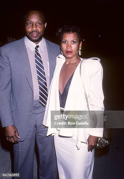 Actor Roger E. Mosley and girlfriend Toni Laudermick attend CBS Television's Special Press Dinner Party to Celebrate the Network's Returning Series...