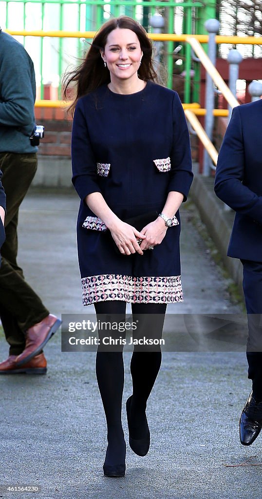 The Duchess Of Cambridge Officially Names The Clore Art Room At Barlby Primary School