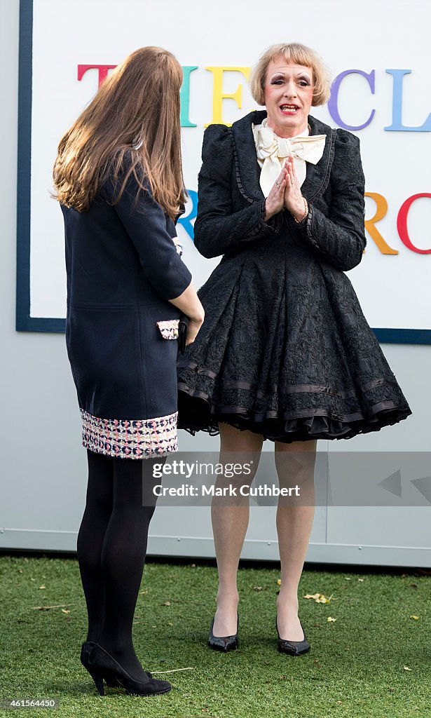 The Duchess Of Cambridge Officially Names The Clore Art Room At Barlby Primary School