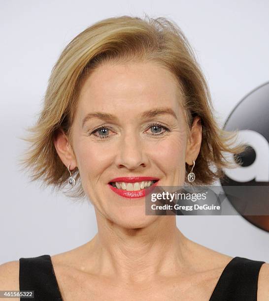 Actress Penelope Ann Miller arrives at Disney ABC Television Group's TCA Winter Press Tour on January 14, 2015 in Pasadena, California.