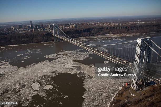 The George Washington Bridge, which connects Fort Lee, NJ, and New York City, is seen on January 9, 2014 in Fort Lee, New Jersey. New Jersey Governor...
