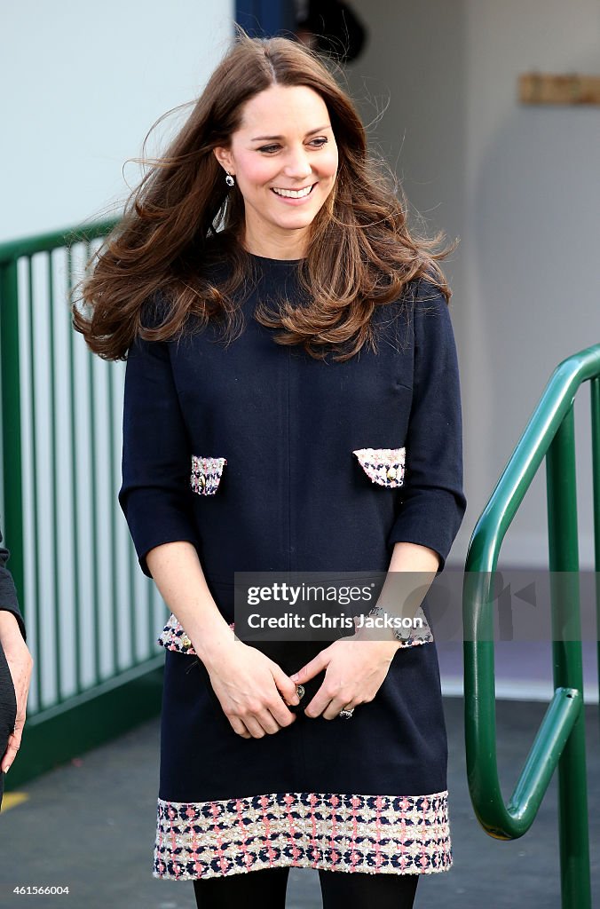 The Duchess Of Cambridge Officially Names The Clore Art Room At Barlby Primary School