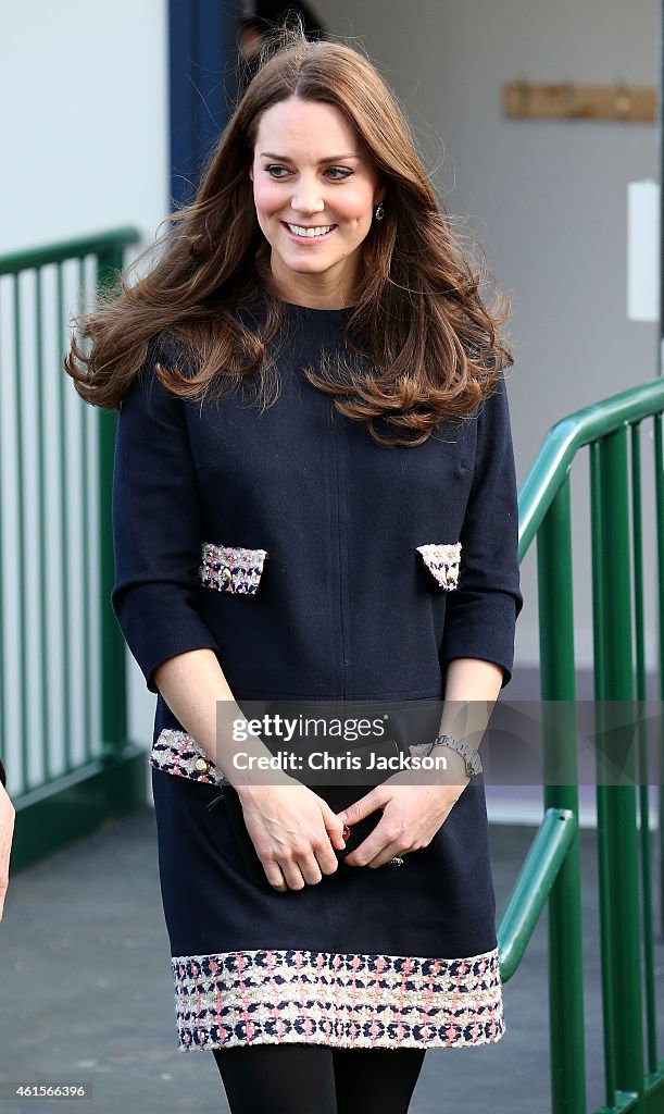 The Duchess Of Cambridge Officially Names The Clore Art Room At Barlby Primary School