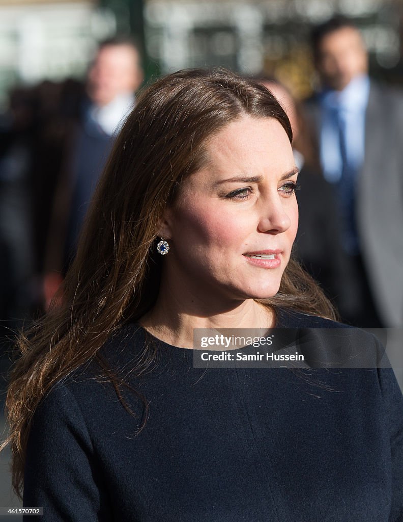 The Duchess Of Cambridge Officially Names The Clore Art Room At Barlby Primary School