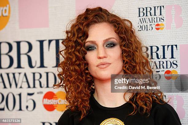 Jess Glynne attends the nominations launch for The Brit Awards 2015 at ITV Studios on January 15, 2015 in London, England.