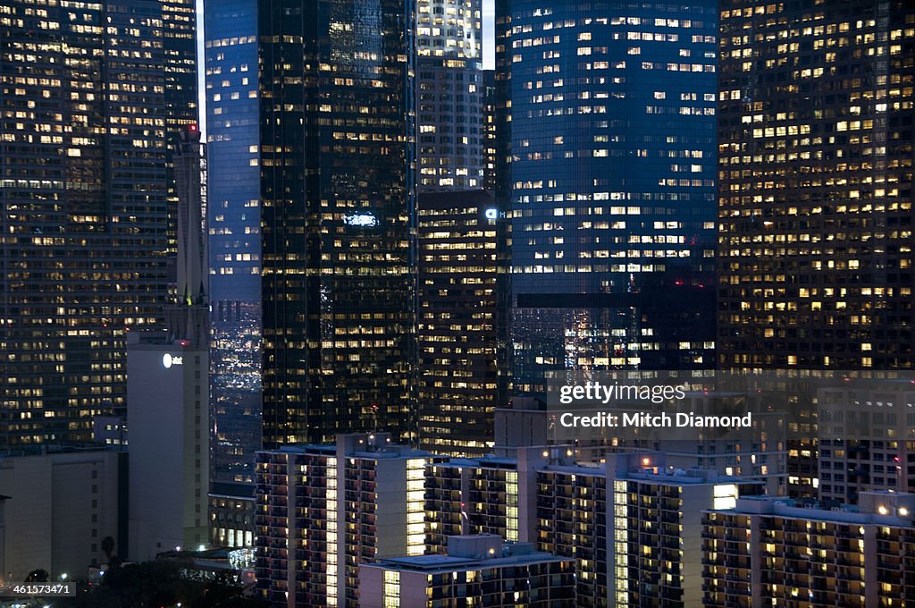 Downtown Los Angeles at night