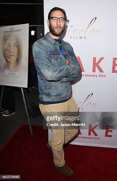 Comedian Ari Shaffir attends the premiere of Cinelou Films' 'Cake' at ArcLight Cinemas on January 14, 2015 in Los Angeles, California.