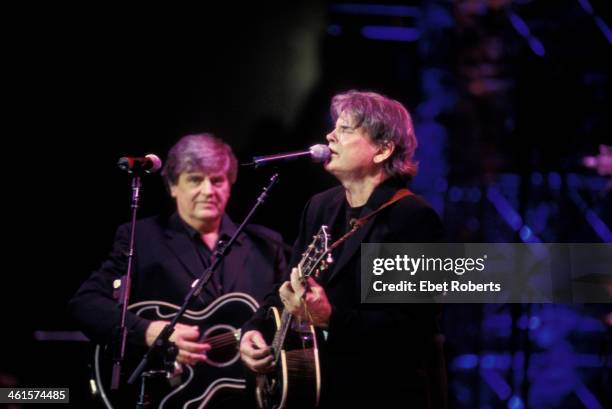 The Everly Brothers performing at Madison Square Garden in New York City December 2 ,2003. Don and Phil Everly.