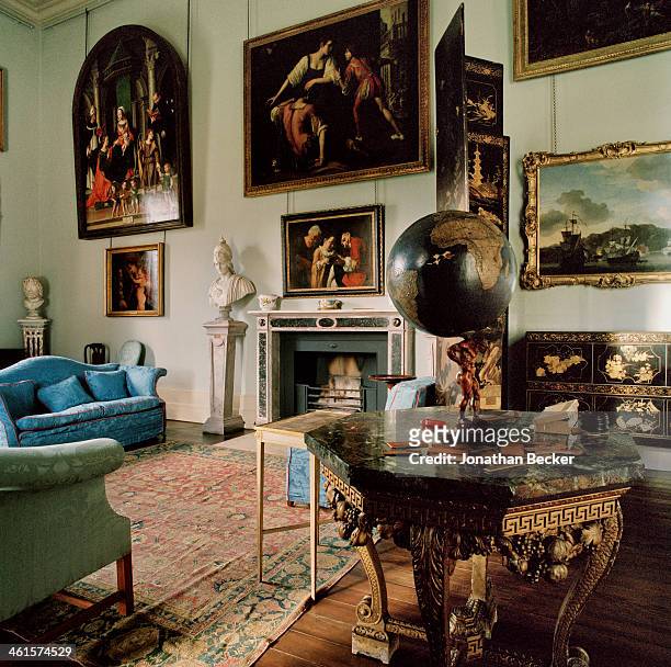 Houghton Hall is photographed for Vanity Fair Magazine on February 3, 2013 in Norwich, England. The Picture Gallery. PUBLISHED IMAGE.