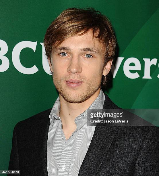 Actor William Moseley attends the NBCUniversal 2015 press tour at The Langham Huntington Hotel and Spa on January 15, 2015 in Pasadena, California.