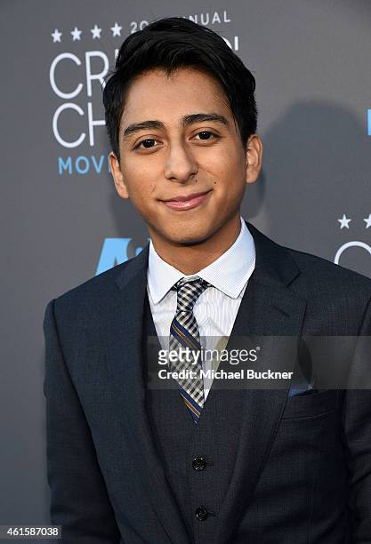 Actor Tony Revolori attends the 20th annual Critics' Choice Movie Awards at the Hollywood Palladium on January 15, 2015 in Los Angeles, California.