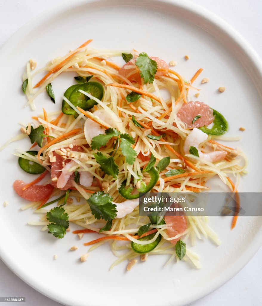 Green Papaya Salad with Grapefruit and Jalape?o