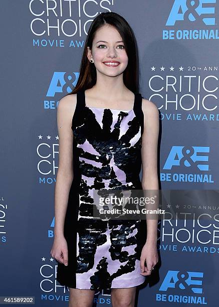 Actress Mackenzie Foy attends the 20th annual Critics' Choice Movie Awards at the Hollywood Palladium on January 15, 2015 in Los Angeles, California.