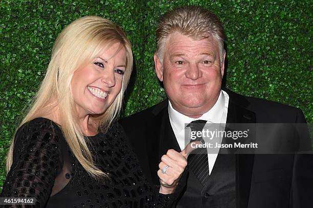 Personalities Laura Dotson and Dan Dotson attend the 20th annual Critics' Choice Movie Awards at the Hollywood Palladium on January 15, 2015 in Los...