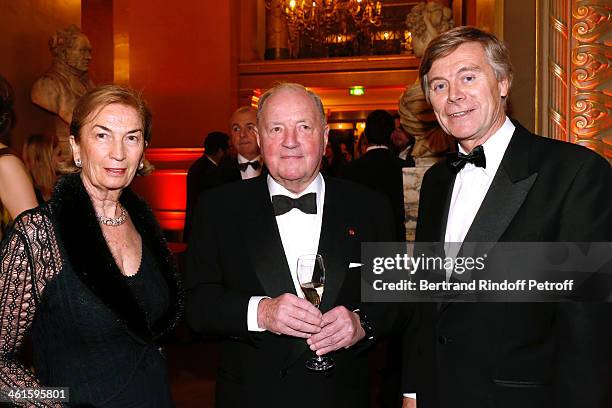 Baron and Baroness Albert Frere with Ambassador of Belgium Patrick Vercauteren Drubbel attend Arop Charity Gala with 'Ballet du Theatre Bolchoi'....