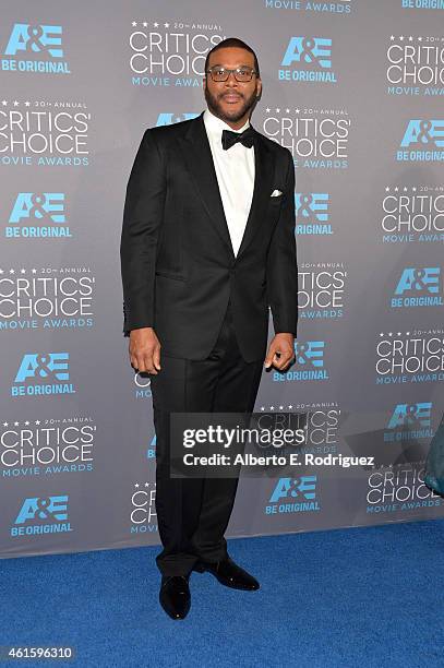 Writer/director Tyler Perry attends the 20th annual Critics' Choice Movie Awards at the Hollywood Palladium on January 15, 2015 in Los Angeles,...