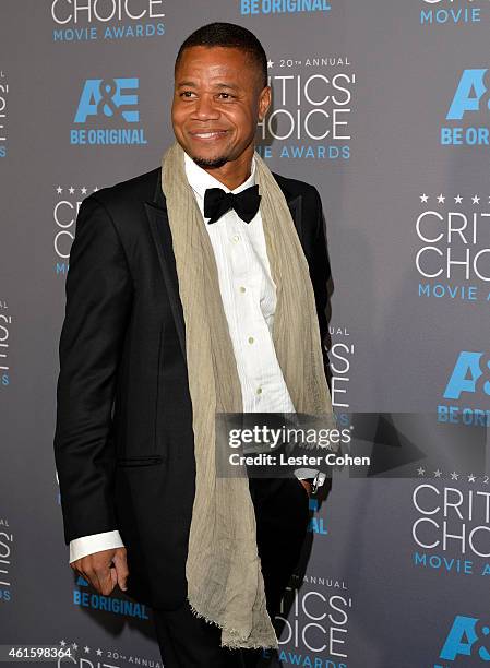 Actor Cuba Gooding, Jr. Attends the 20th annual Critics' Choice Movie Awards at the Hollywood Palladium on January 15, 2015 in Los Angeles,...